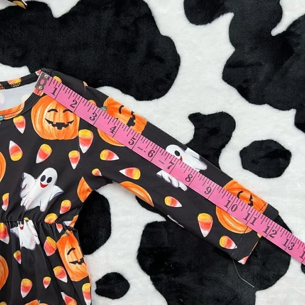 NWOT Baby Girl Halloween Romper & Bow 6-12 months